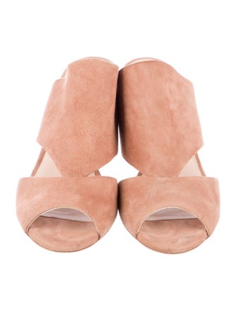 Stuart Weitzman Suede Slides