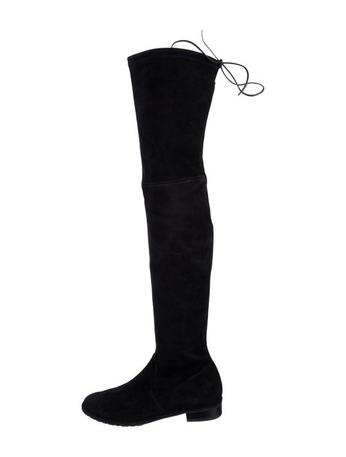 Stuart Weitzman Suede Lace-Up Boots
