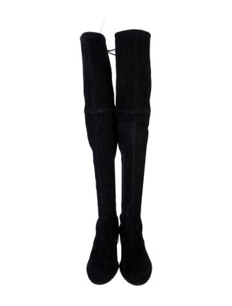 Stuart Weitzman Suede Lace-Up Boots
