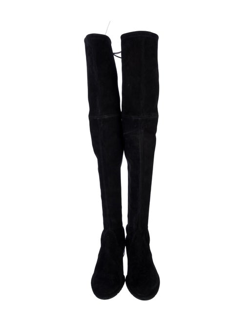 Stuart Weitzman Suede Lace-Up Boots