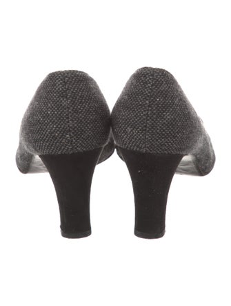 Stuart Weitzman Canvas Printed Pumps