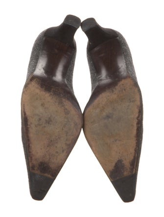 Stuart Weitzman Canvas Printed Pumps