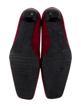 Stuart Weitzman Suede Bow Accents Pumps