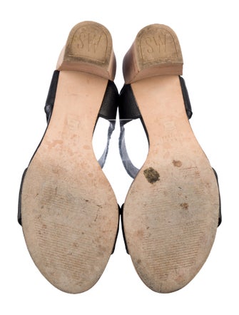 Stuart Weitzman Leather Slingback Sandals