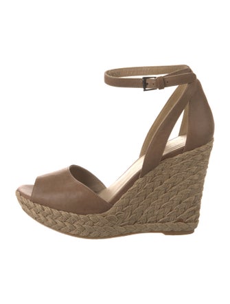 Stuart Weitzman Leather Espadrilles