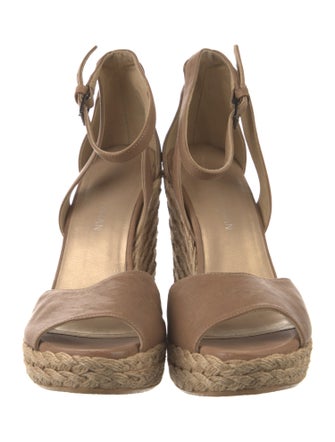 Stuart Weitzman Leather Espadrilles