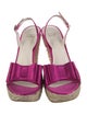 Stuart Weitzman Satin Bow Accents Slingback Sandals
