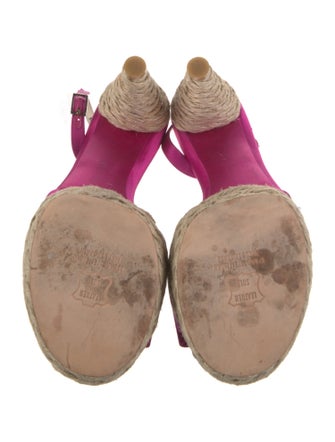 Stuart Weitzman Satin Bow Accents Slingback Sandals