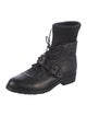 Stuart Weitzman Leather Moto Boots