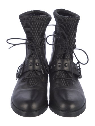 Stuart Weitzman Leather Moto Boots