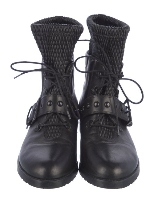 Stuart Weitzman Leather Moto Boots