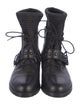 Stuart Weitzman Leather Moto Boots