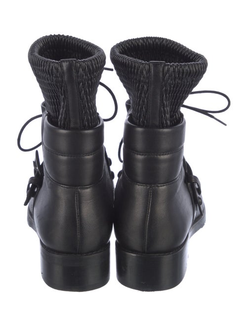 Stuart Weitzman Leather Moto Boots