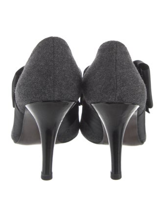 Stuart Weitzman Bow Accents Mules