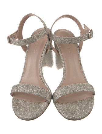 Stuart Weitzman Glitter Accents Sandals