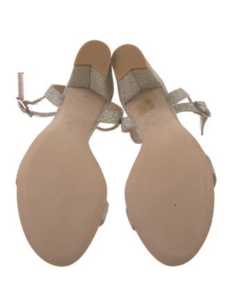 Stuart Weitzman Glitter Accents Sandals