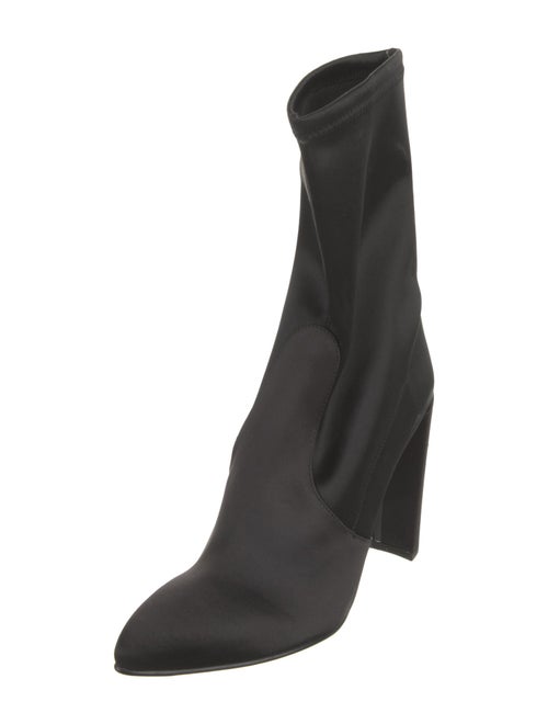 Stuart Weitzman Satin Sock Boots