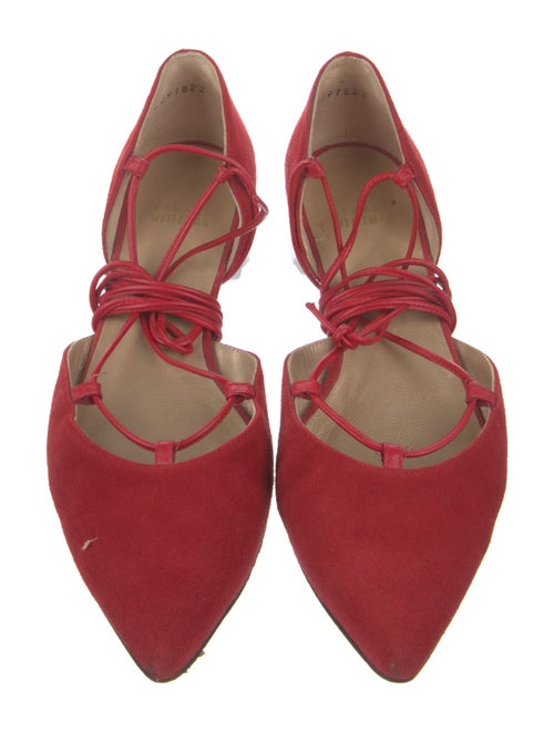Stuart Weitzman Suede D'Orsay Flats