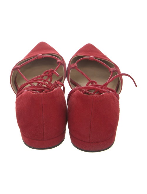 Stuart Weitzman Suede D'Orsay Flats