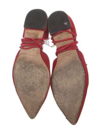 Stuart Weitzman Suede D'Orsay Flats