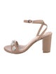 Stuart Weitzman Leather Studded Accents Sandals