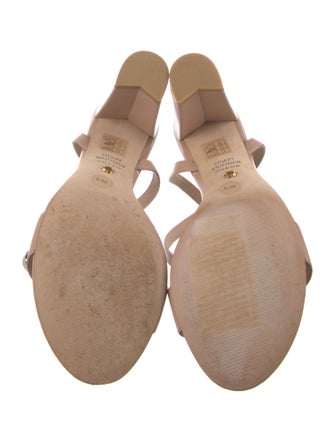 Stuart Weitzman Leather Studded Accents Sandals