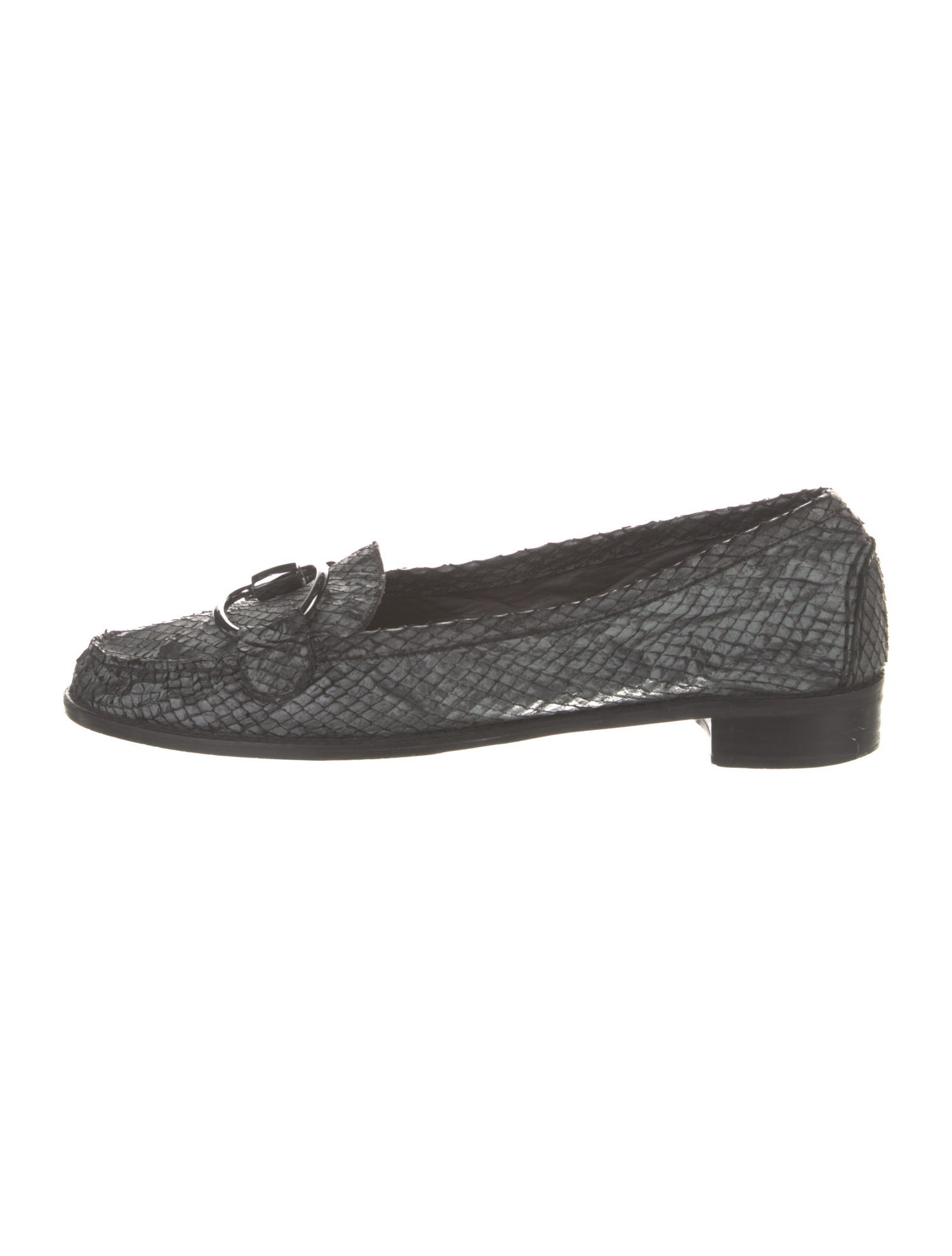 Stuart Weitzman Snakeskin Animal Print Loafers