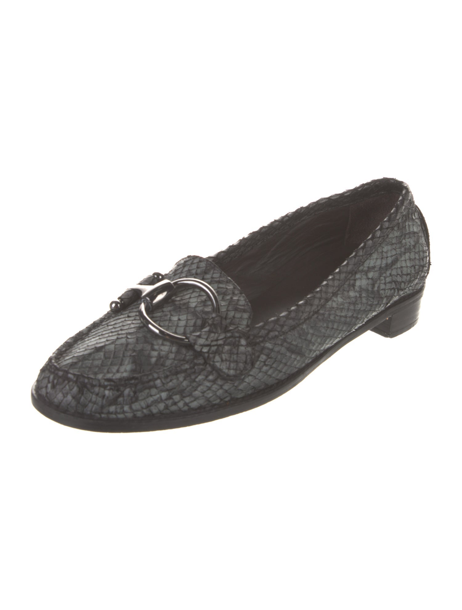 Stuart Weitzman Snakeskin Animal Print Loafers