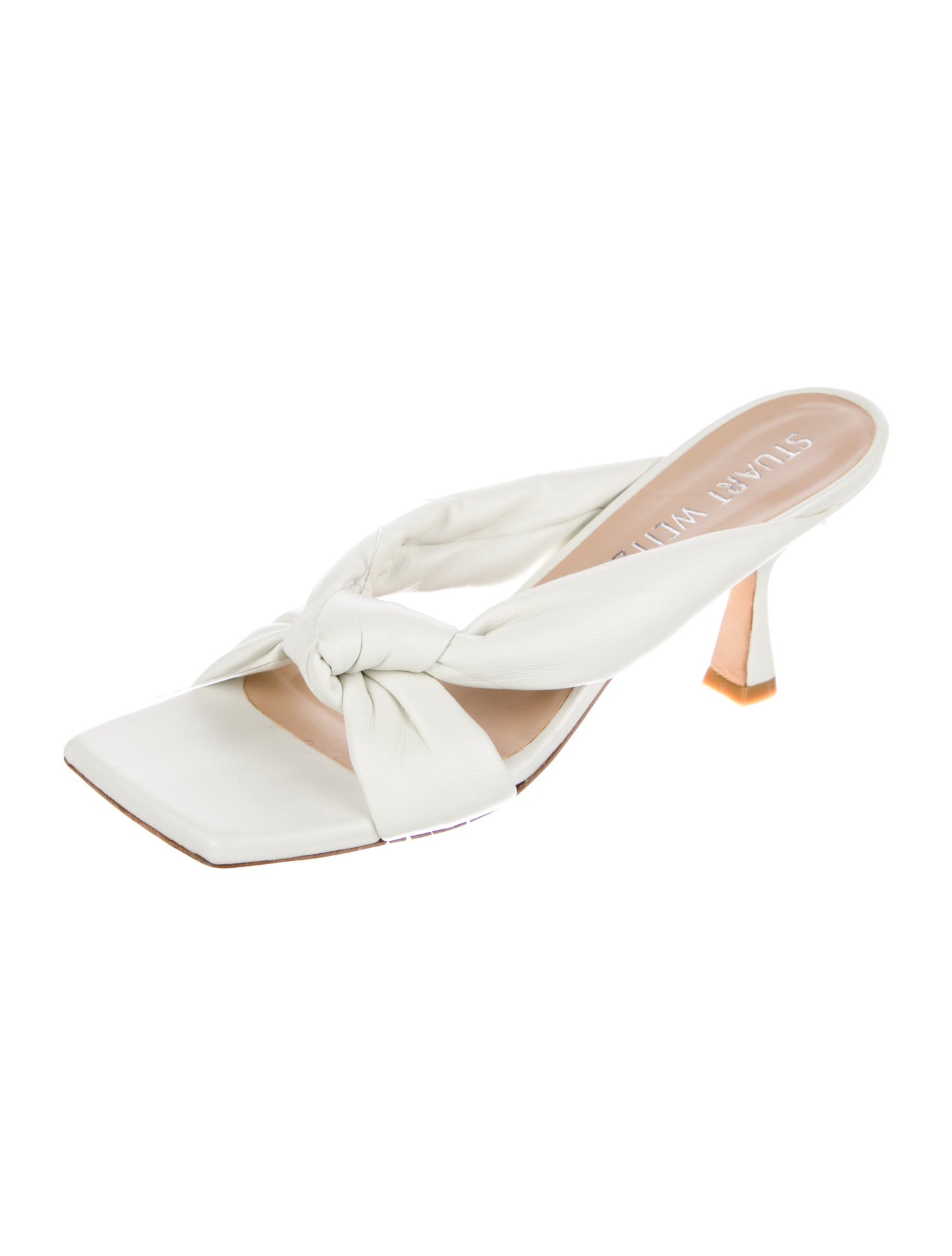 Stuart Weitzman Leather Slides