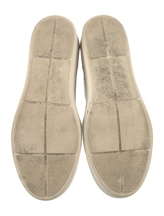 Stuart Weitzman Leather Sequin Embellishments Sneakers