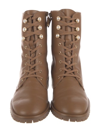 Stuart Weitzman Leather Combat Boots