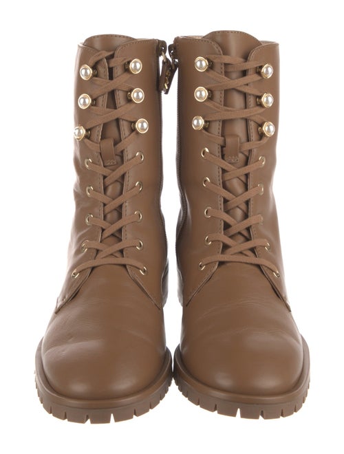 Stuart Weitzman Leather Combat Boots