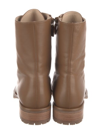 Stuart Weitzman Leather Combat Boots
