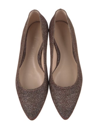 Stuart Weitzman Glitter Accents Flats