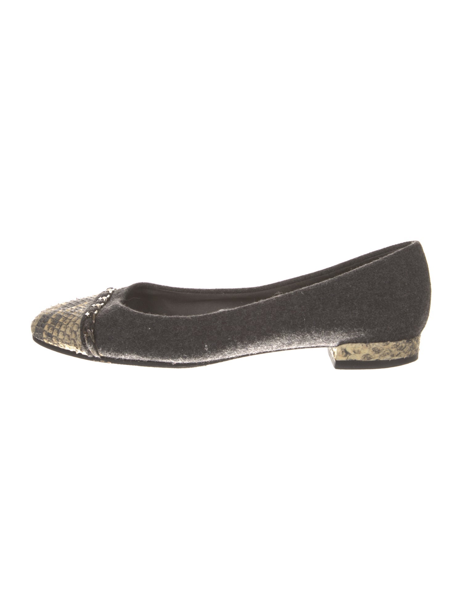 Stuart Weitzman Leather Animal Print Ballet Flats