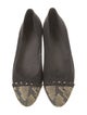 Stuart Weitzman Leather Animal Print Ballet Flats