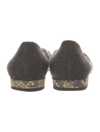 Stuart Weitzman Leather Animal Print Ballet Flats