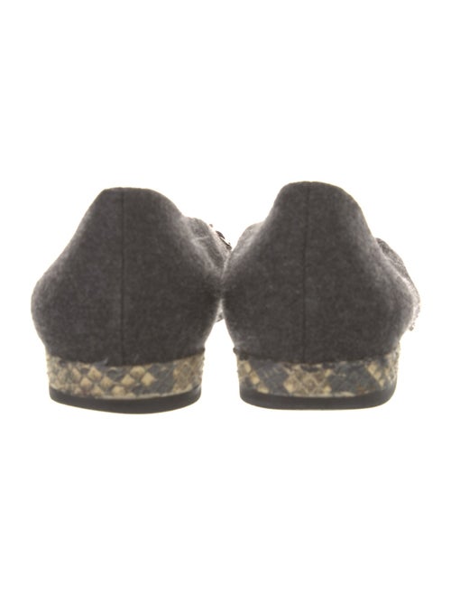 Stuart Weitzman Leather Animal Print Ballet Flats
