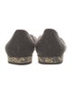 Stuart Weitzman Leather Animal Print Ballet Flats