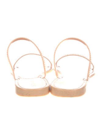 Stuart Weitzman Rubber Slingback Sandals