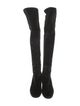 Stuart Weitzman Suede Leather Trim Embellishment Boots