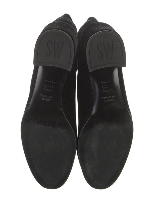 Stuart Weitzman Suede Leather Trim Embellishment Boots