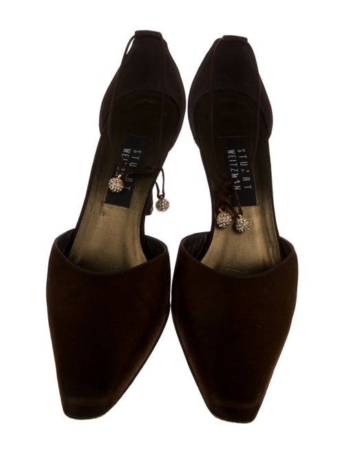 Stuart Weitzman Crystal Embellishments D'Orsay Pumps