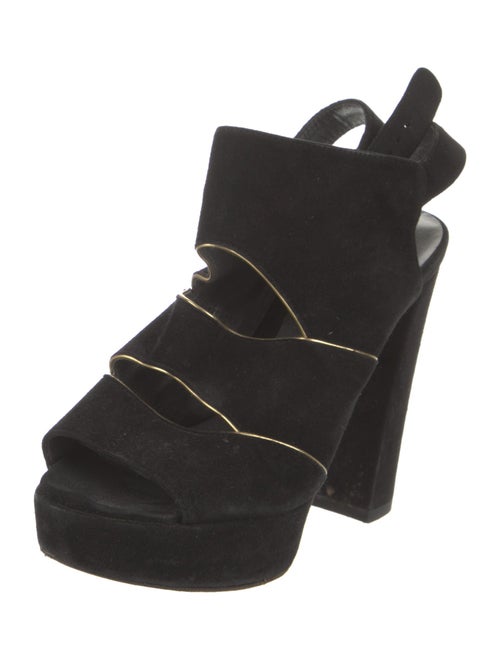 Stuart Weitzman Suede Slingback Sandals