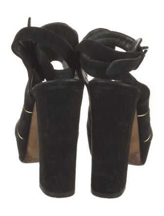 Stuart Weitzman Suede Slingback Sandals