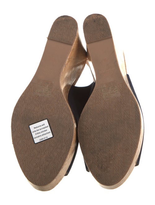 Stuart Weitzman Suede Colorblock Pattern Slingback Pumps