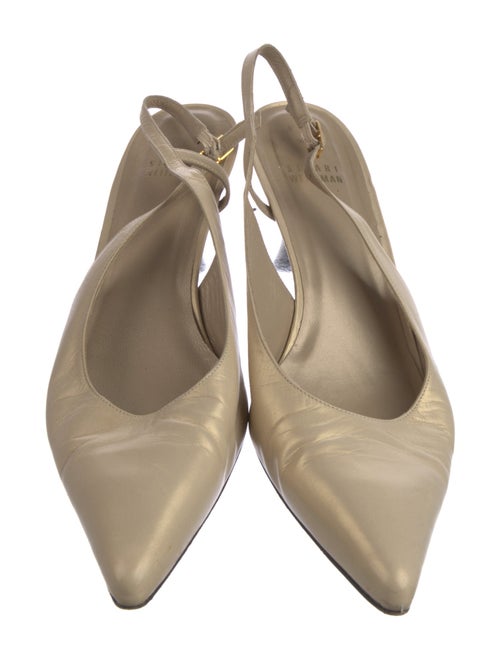 Stuart Weitzman Leather Slingback Pumps