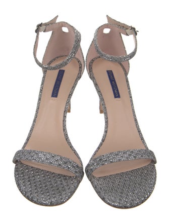 Stuart Weitzman Glitter Glitter Accents Sandals