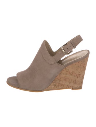 Stuart Weitzman Suede Slingback Sandals