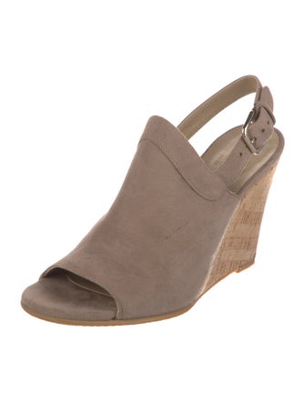 Stuart Weitzman Suede Slingback Sandals
